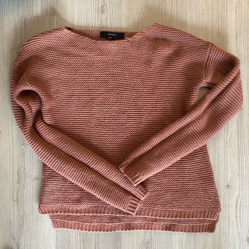 Mauve pink sweater
